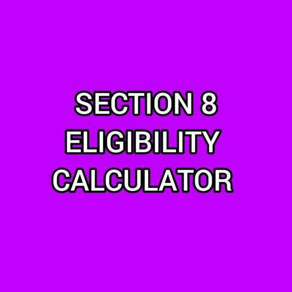 Section 8 Eligibility Calculator